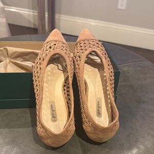 Paul Green Woven Tan Flats